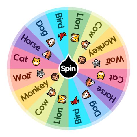 Random animal name generator wheel - First, take a look at the wolf name generator below and discover dozens of awesome ideas. If you like a name, click on the star icon to the left to save it. We've got hundreds of wolf names that exemplify the power, fierceness and beauty of this amazing animal. Or for additional options, keep reading below for even more ideas for wolf names.